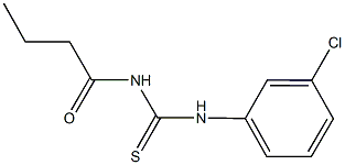 N-butyryl-N'-(3-chlorophenyl)thiourea Struktur