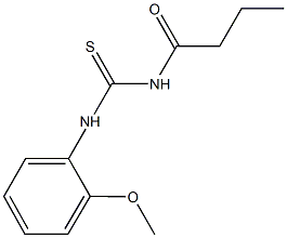 N-butyryl-N'-(2-methoxyphenyl)thiourea Struktur