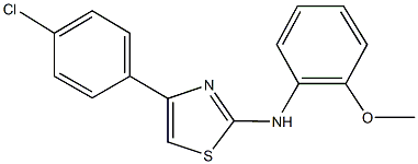 N-[4-(4-chlorophenyl)-1,3-thiazol-2-yl]-N-(2-methoxyphenyl)amine Struktur