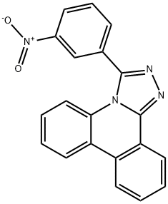 3-{3-nitrophenyl}[1,2,4]triazolo[4,3-f]phenanthridine Struktur