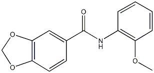 N-(2-methoxyphenyl)-1,3-benzodioxole-5-carboxamide Struktur