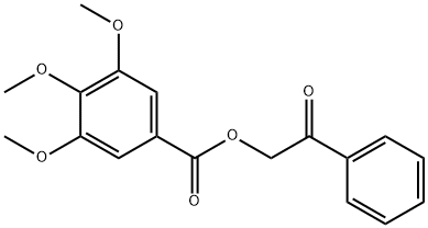 2-oxo-2-phenylethyl 3,4,5-trimethoxybenzoate Struktur