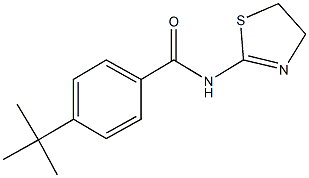 4-tert-butyl-N-(4,5-dihydro-1,3-thiazol-2-yl)benzamide Struktur