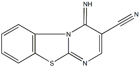 4-imino-4H-pyrimido[2,1-b][1,3]benzothiazole-3-carbonitrile Struktur