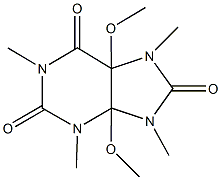 4,5-dimethoxy-1,3,7,9-tetramethyltetrahydro-1H-purine-2,6,8(3H)-trione Struktur