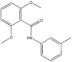 2,6-dimethoxy-N-(3-methylphenyl)benzamide Struktur