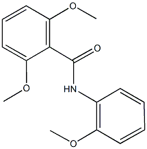 2,6-bis(methyloxy)-N-[2-(methyloxy)phenyl]benzamide Struktur