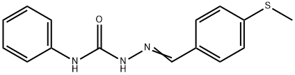 4-(methylsulfanyl)benzaldehyde N-phenylsemicarbazone Struktur