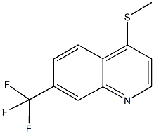 4-(methylsulfanyl)-7-(trifluoromethyl)quinoline Struktur