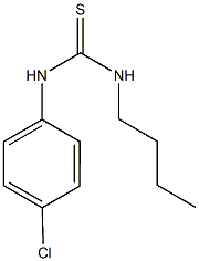 N-butyl-N'-(4-chlorophenyl)thiourea Struktur