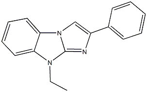 9-ethyl-2-phenyl-9H-imidazo[1,2-a]benzimidazole Struktur