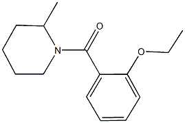 ethyl 2-[(2-methyl-1-piperidinyl)carbonyl]phenyl ether Struktur