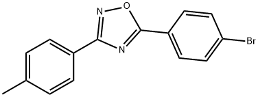 5-(4-bromophenyl)-3-(4-methylphenyl)-1,2,4-oxadiazole Struktur