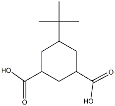 5-tert-butyl-1,3-cyclohexanedicarboxylic acid Struktur