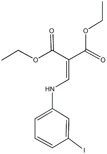 diethyl 2-[(3-iodoanilino)methylene]malonate Struktur