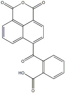 2-[(1,3-dioxo-1H,3H-benzo[de]isochromen-6-yl)carbonyl]benzoic acid Struktur