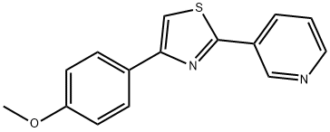 3-[4-(4-methoxyphenyl)-1,3-thiazol-2-yl]pyridine Struktur