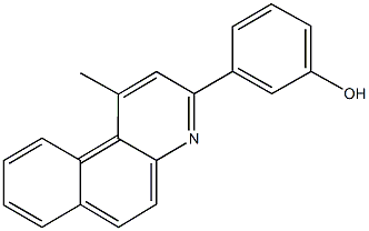 3-(1-methylbenzo[f]quinolin-3-yl)phenol Struktur