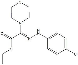 ethyl [(4-chlorophenyl)hydrazono](4-morpholinyl)acetate Struktur