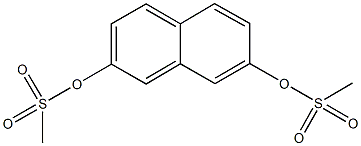 7-[(methylsulfonyl)oxy]-2-naphthyl methanesulfonate Struktur