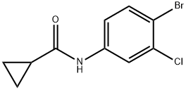 N-(4-bromo-3-chlorophenyl)cyclopropanecarboxamide Struktur