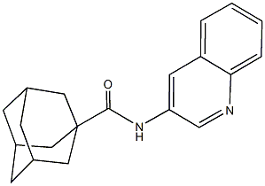 N-(3-quinolinyl)-1-adamantanecarboxamide Struktur