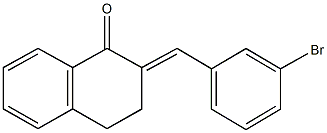 2-(3-bromobenzylidene)-3,4-dihydro-1(2H)-naphthalenone Struktur