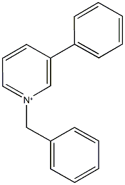 1-benzyl-3-phenylpyridinium Struktur