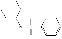 N-(1-ethylpropyl)benzenesulfonamide Struktur