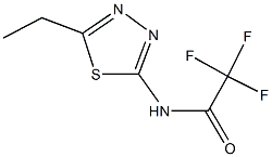 N-(5-ethyl-1,3,4-thiadiazol-2-yl)-2,2,2-trifluoroacetamide Struktur