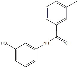 N-(3-hydroxyphenyl)-3-methylbenzamide Struktur