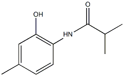 N-(2-hydroxy-4-methylphenyl)-2-methylpropanamide Struktur