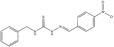 4-nitrobenzaldehyde N-benzylthiosemicarbazone Struktur