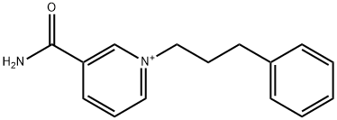 3-(aminocarbonyl)-1-(3-phenylpropyl)pyridinium Struktur