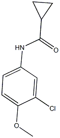 N-(3-chloro-4-methoxyphenyl)cyclopropanecarboxamide Struktur