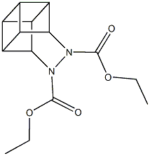 diethyl 9,10-diazapentacyclo[4.4.0.0~2,5~.0~3,8~.0~4,7~]decane-9,10-dicarboxylate Struktur