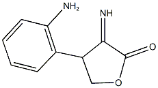 4-(2-aminophenyl)-3-iminodihydro-2(3H)-furanone Struktur