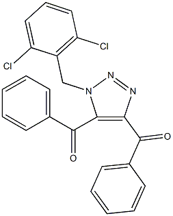 [5-benzoyl-1-(2,6-dichlorobenzyl)-1H-1,2,3-triazol-4-yl](phenyl)methanone Struktur