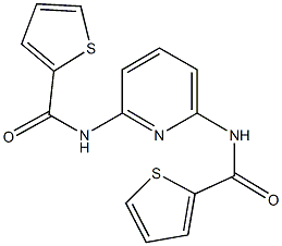 N-{6-[(2-thienylcarbonyl)amino]-2-pyridinyl}-2-thiophenecarboxamide Struktur