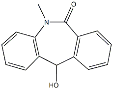 11-hydroxy-5-methyl-5,11-dihydro-6H-dibenzo[b,e]azepin-6-one Struktur