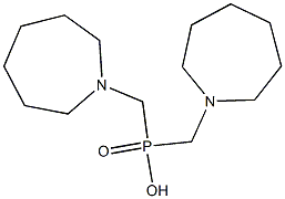 bis(1-azepanylmethyl)phosphinic acid Struktur