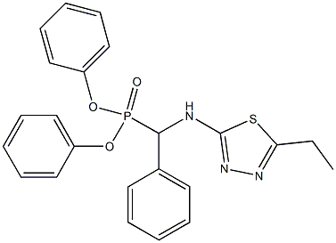 diphenyl [(5-ethyl-1,3,4-thiadiazol-2-yl)amino](phenyl)methylphosphonate Struktur