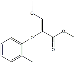 methyl 3-methoxy-2-(2-methylphenoxy)acrylate Struktur