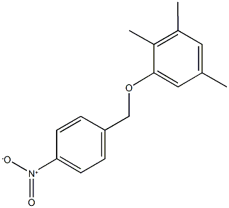 1,2,5-trimethyl-3-[(4-nitrobenzyl)oxy]benzene Struktur