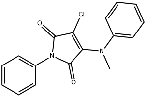 3-chloro-4-(methylanilino)-1-phenyl-1H-pyrrole-2,5-dione Struktur