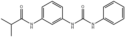 N-{3-[(anilinocarbonyl)amino]phenyl}-2-methylpropanamide Struktur