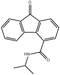 N-isopropyl-9-oxo-9H-fluorene-4-carboxamide Struktur