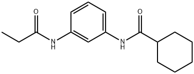 N-[3-(propionylamino)phenyl]cyclohexanecarboxamide Struktur