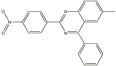 2-{4-nitrophenyl}-6-methyl-4-phenylquinazoline Struktur