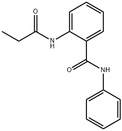 N-phenyl-2-(propionylamino)benzamide Struktur